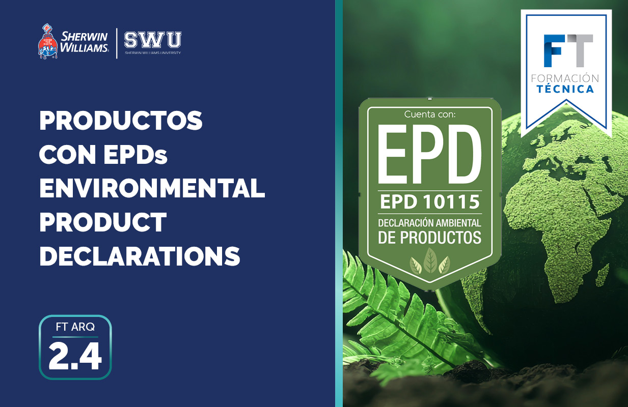 FT ARQ 2.4: PRODUCTOS CON EPDs ENVIRONMENTAL PRODUCT DECLARATIONS