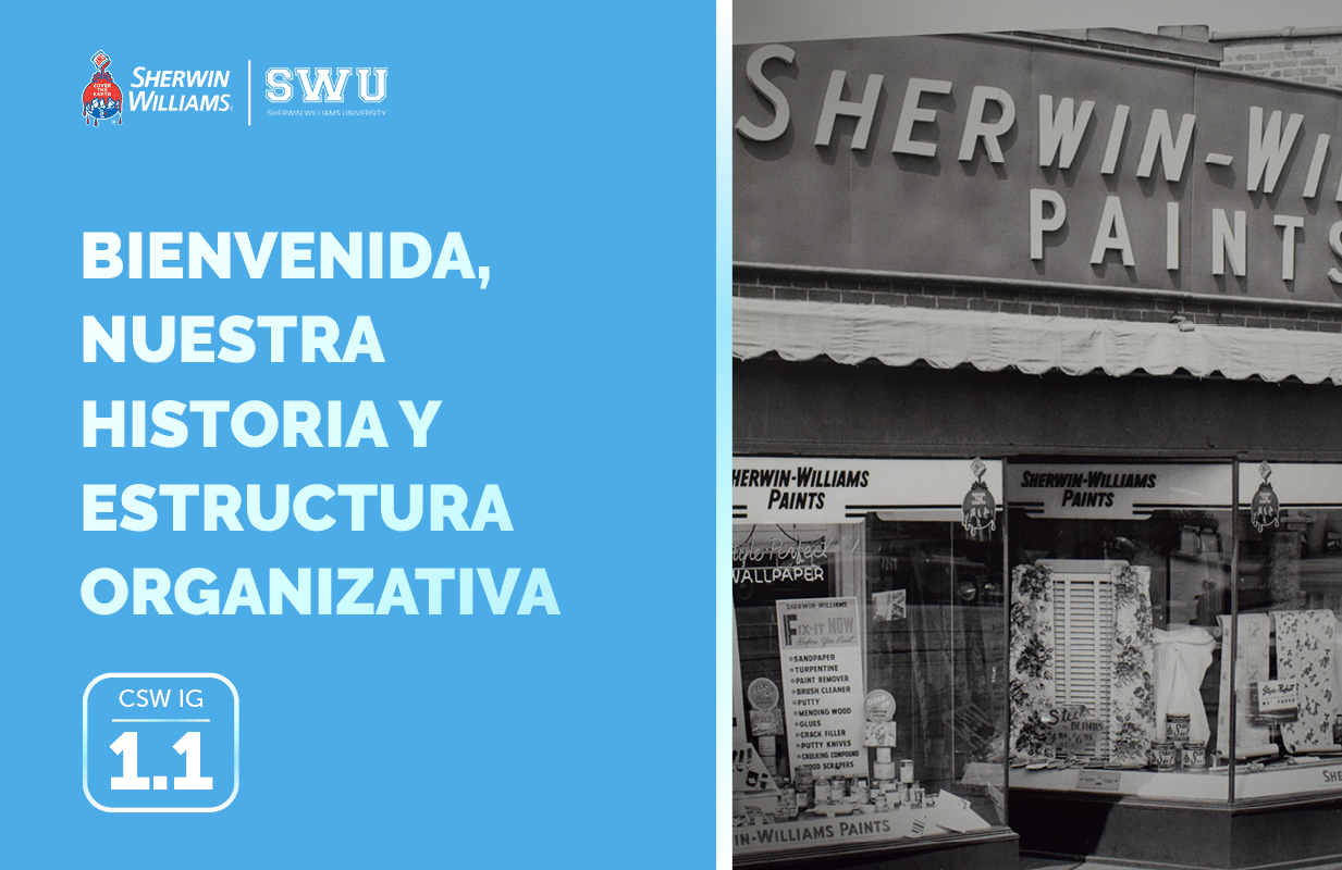 CSW IG 1.1: BIENVENIDA, NUESTRA HISTORIA Y ESTRUCTURA ORGANIZATIVA 