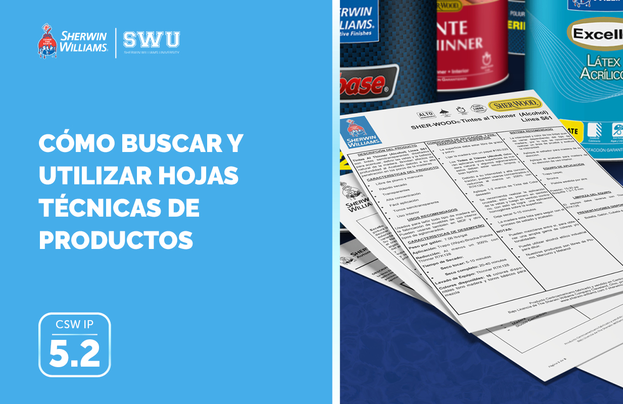 CSW IP 5.2 CÓMO BUSCAR Y UTILIZAR HOJAS TÉCNICAS DE PRODUCTOS